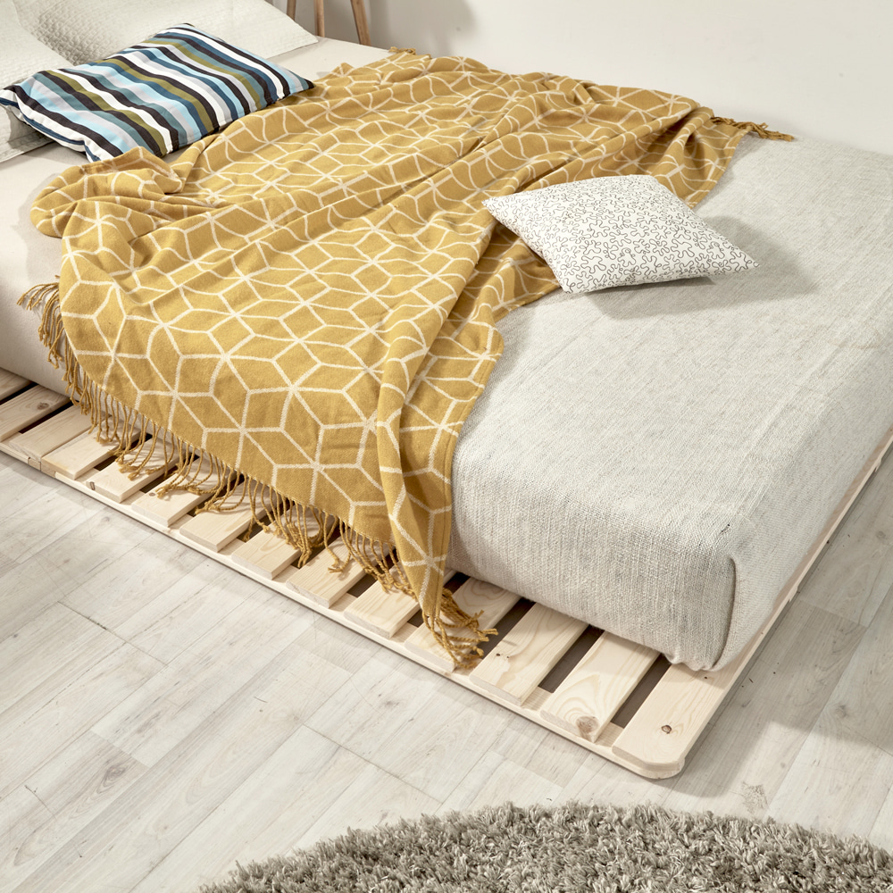 원목 침대 프레임 매트리스 깔판 저상형 침대 받침대 소나무 2단 접이식 깔판 미니싱글