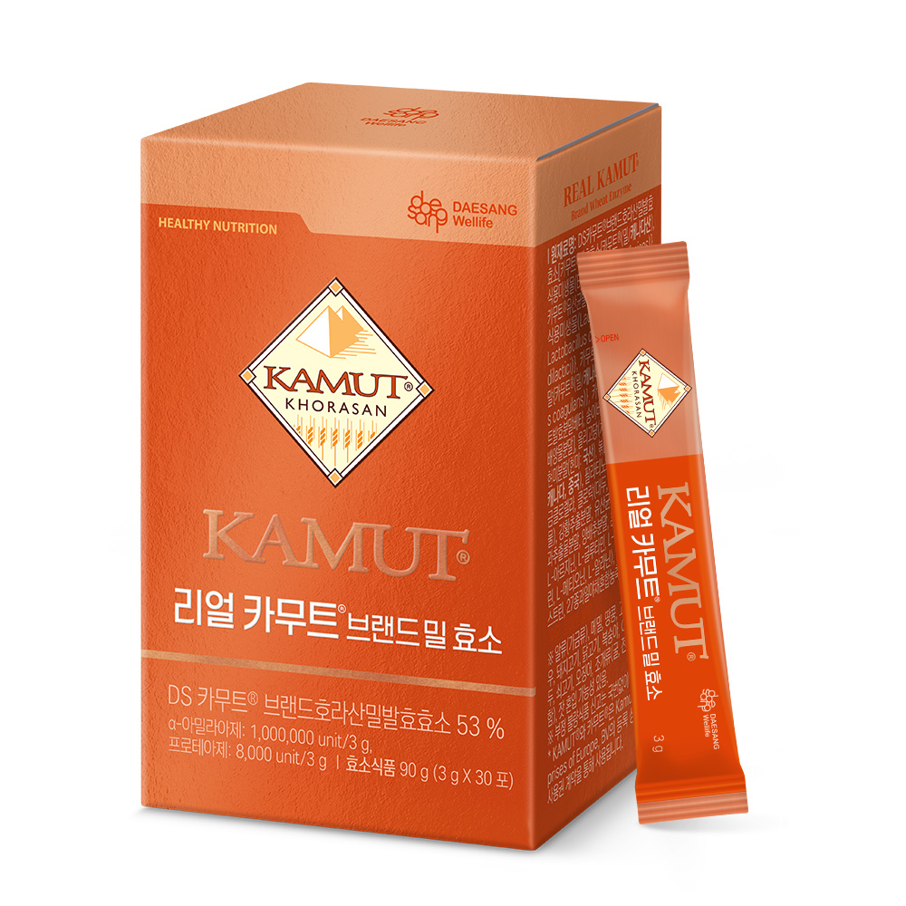 웰라이프 리얼 카무트 브랜드 밀 효소 3g X 30포 - 상품 이미지