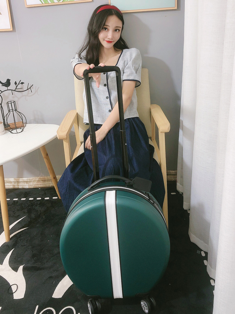 원형 기내용 캐리어 휴대용 여행 가방 바퀴 달린 여행 가방 맞춤형 세트 18인치 - 상세 이미지 3