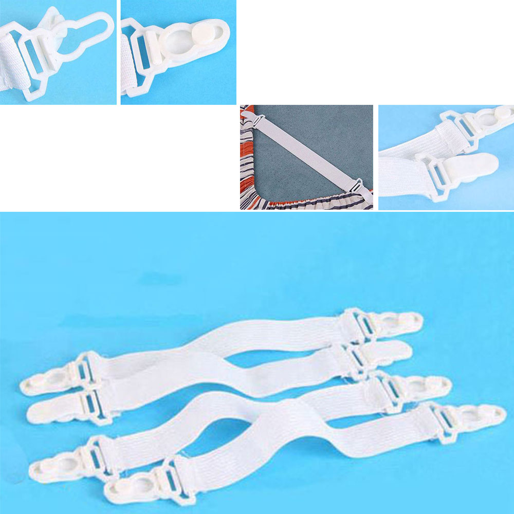 매트리스 커버 고정클립 4P 다용도 간편설치 침구 고무밴드