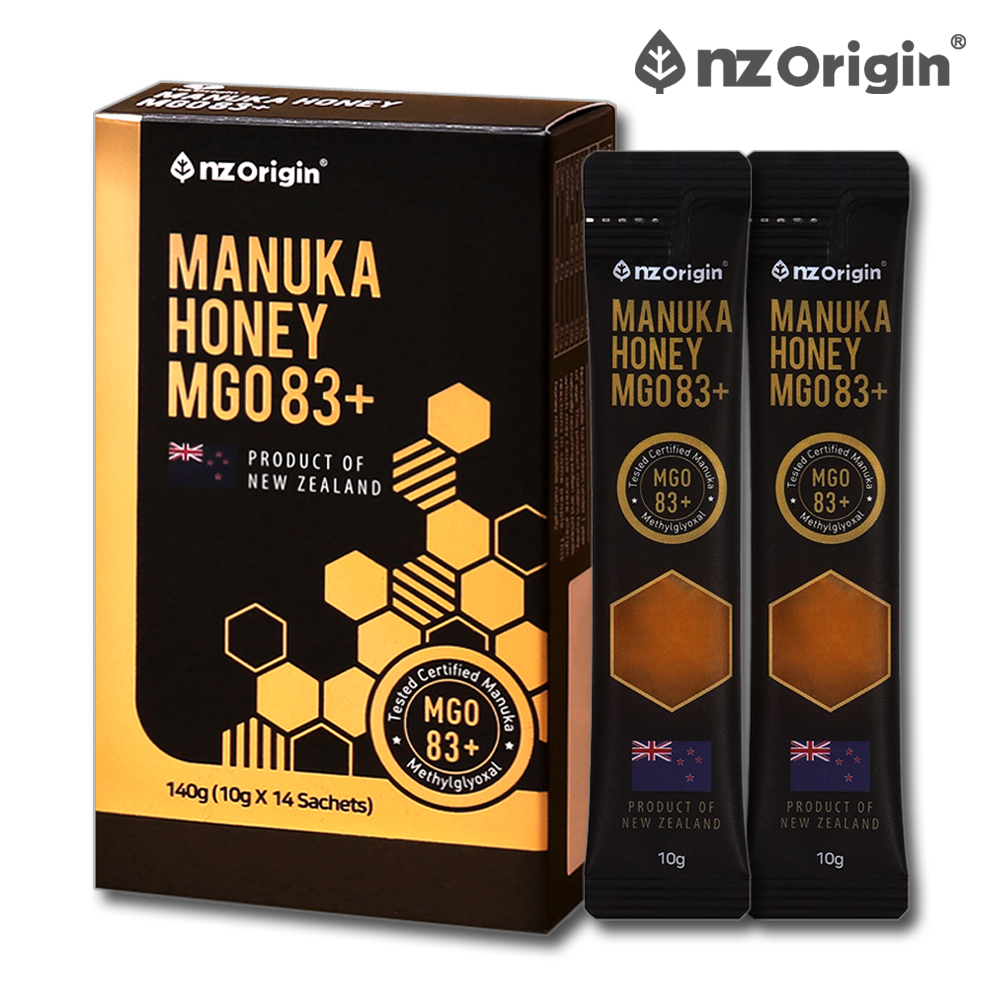 뉴질랜드 마누카 꿀 스틱 MGO 83 벌꿀 허니스틱 14포