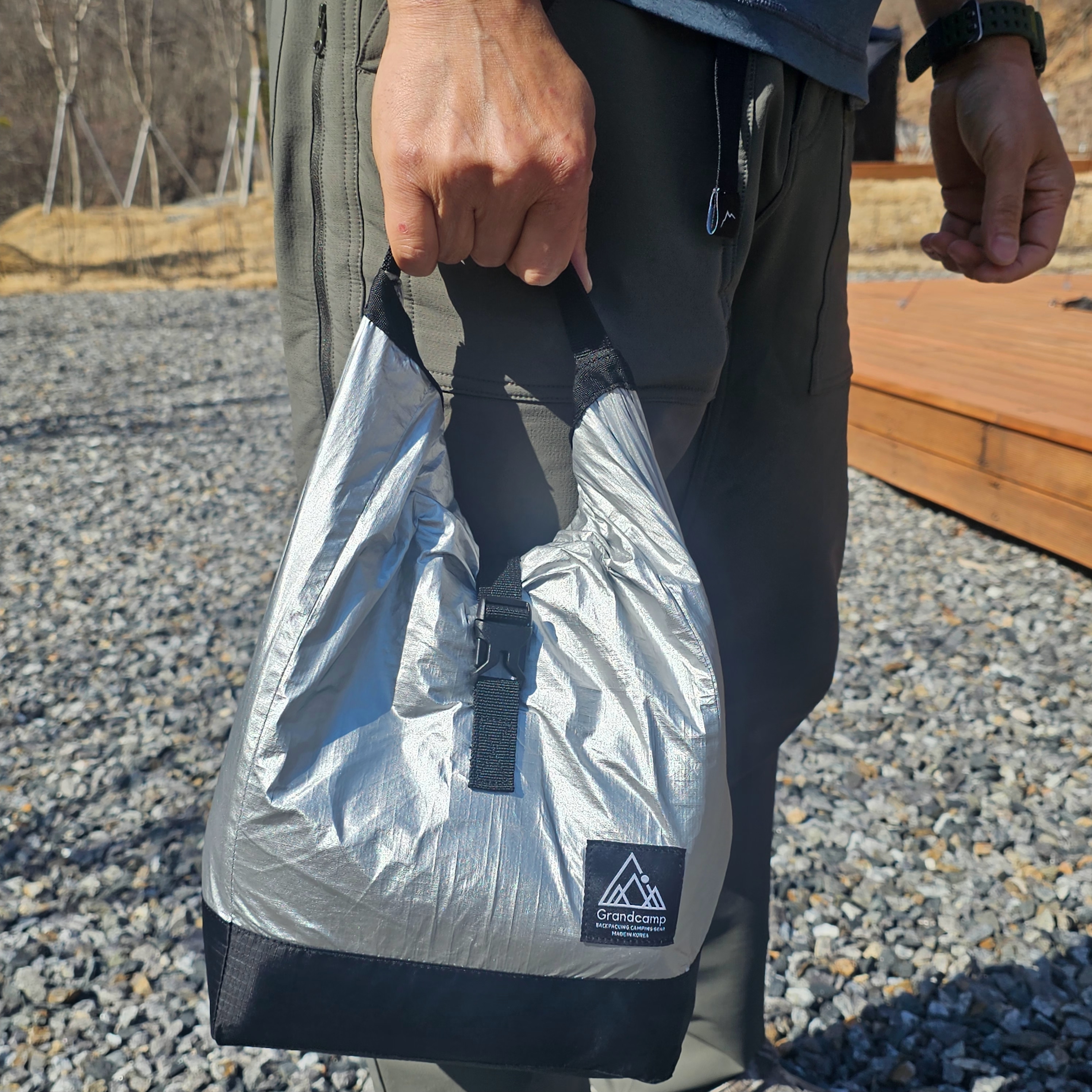 그랑캠프기어 보냉백 백패킹 등산 캠핑 초경량 보냉 도시락가방 롤탑쿨러