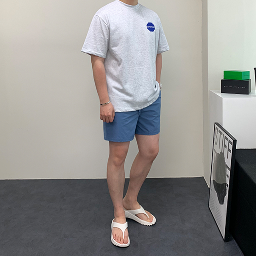 남자 쿨 스판 밴딩 반바지 냉장고 숏팬츠 나일론 쇼츠 - 상세 이미지 4
