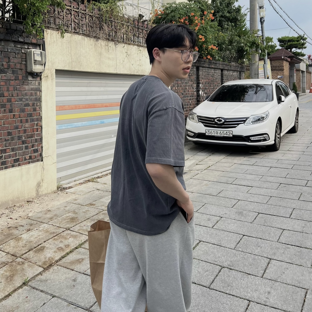 피그먼트반팔 어깨넓어보이는반팔 10수반팔티 - 상세 이미지 5