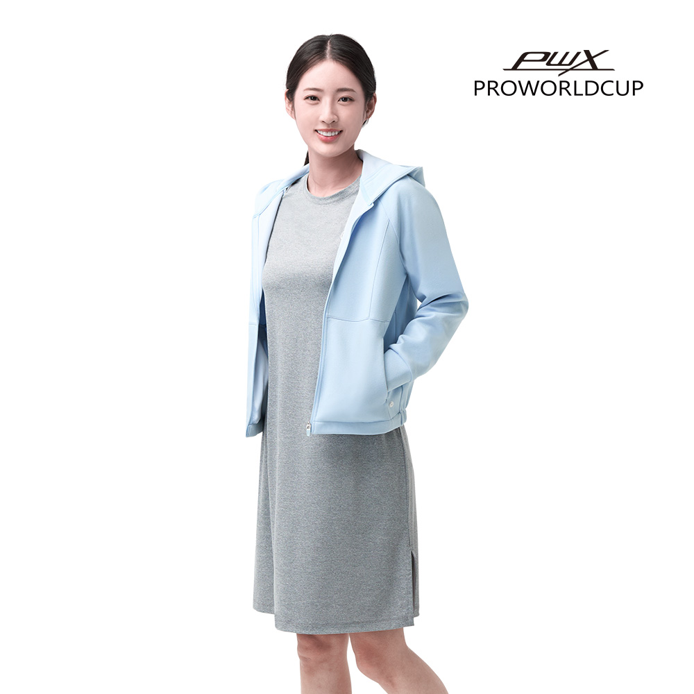 [PWX]Q524-3630-1MG 여성 반팔 홈웨어 원피스 - 상품 이미지