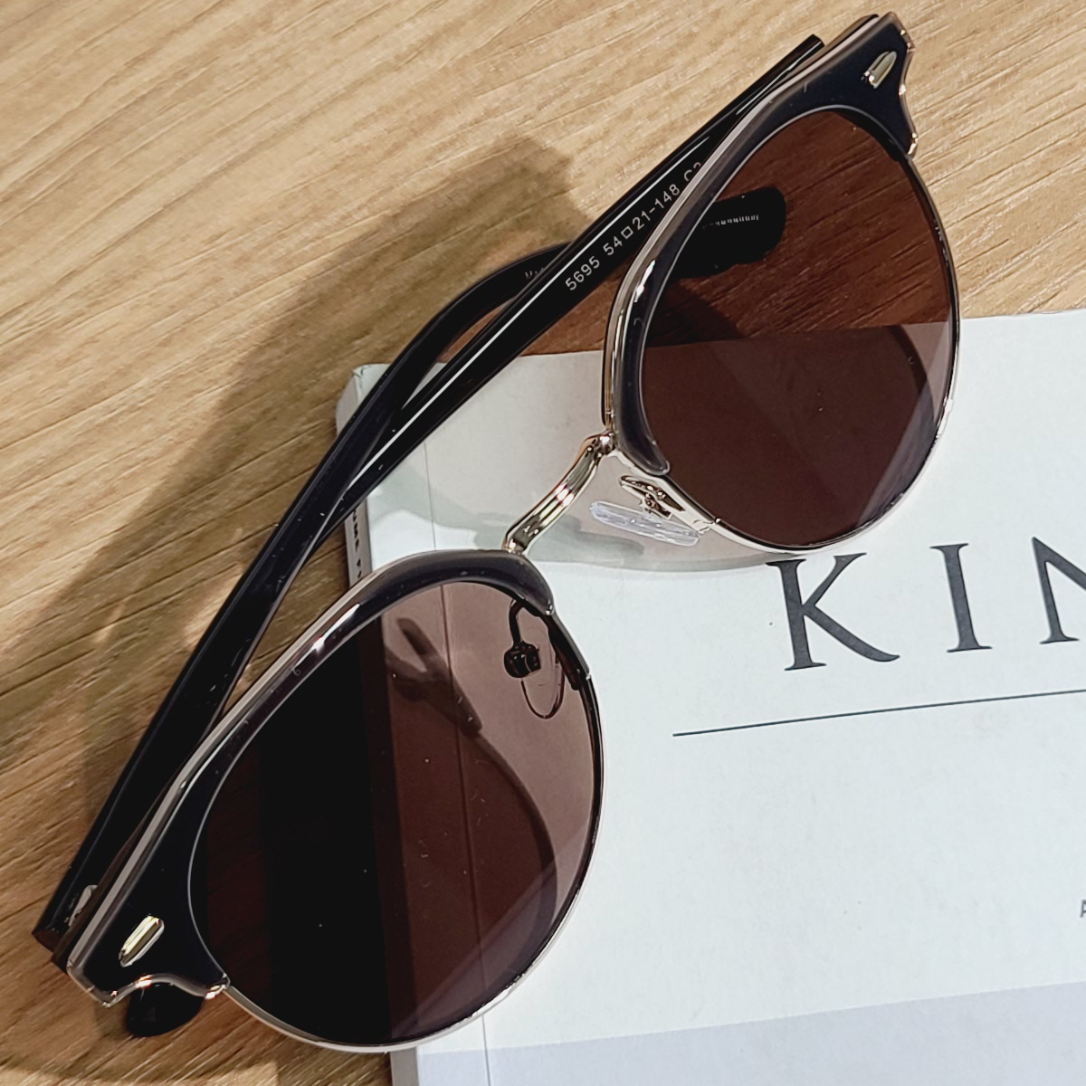 가벼운 자외선차단 하금테 선글라스 패션 골프