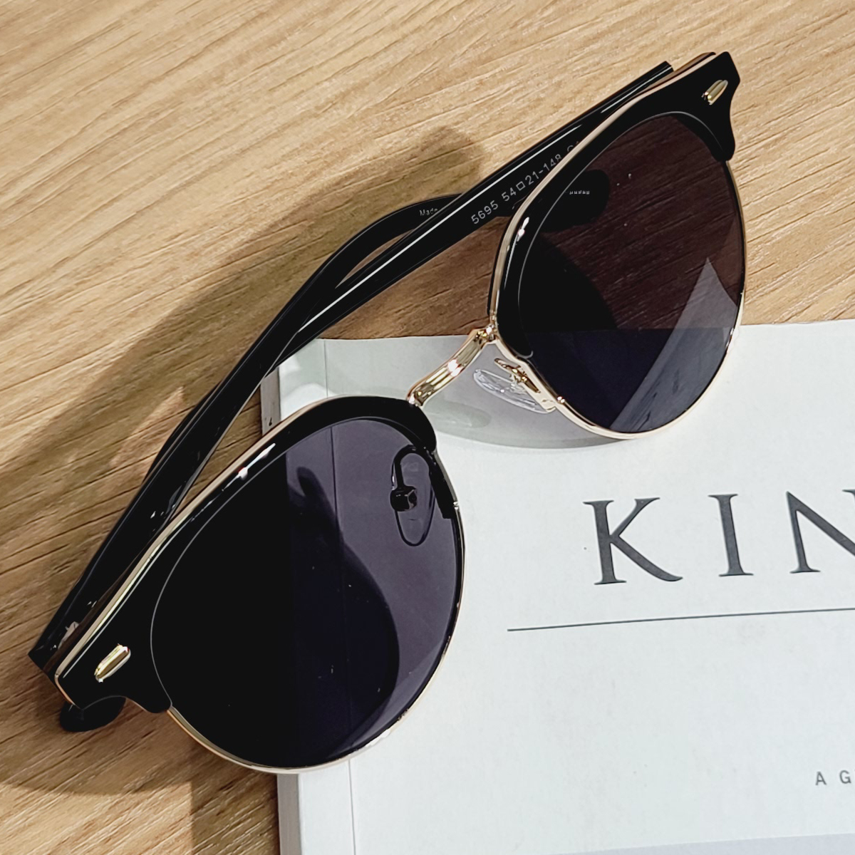 가벼운 자외선차단 하금테 선글라스 패션 골프