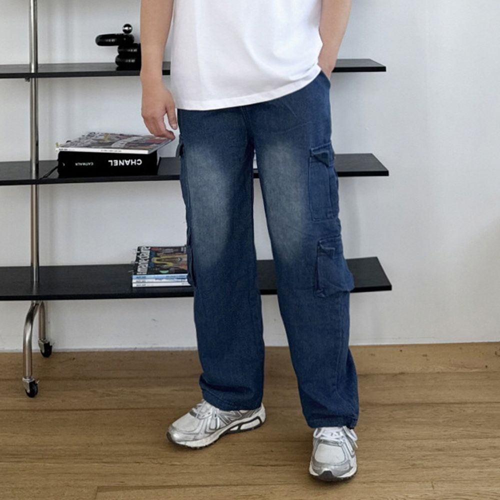 남성여름청바지 쿨청바지 남자여름데님 - 상세 이미지 3