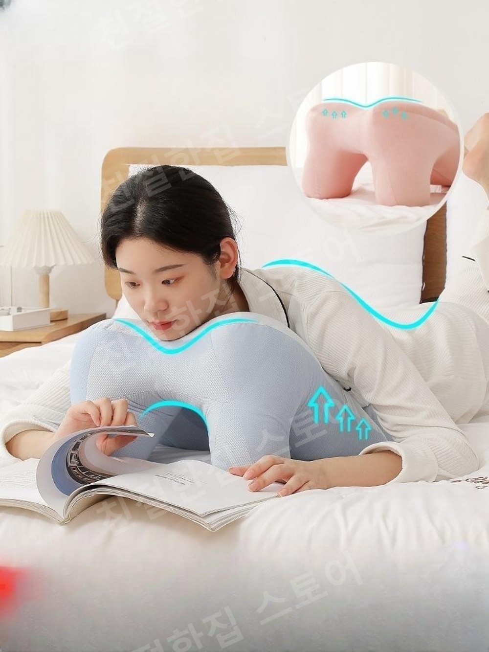 박리베개 망막 베개 눈 낮잠 안면 쿠션 숙면 사무실 - 상품 이미지