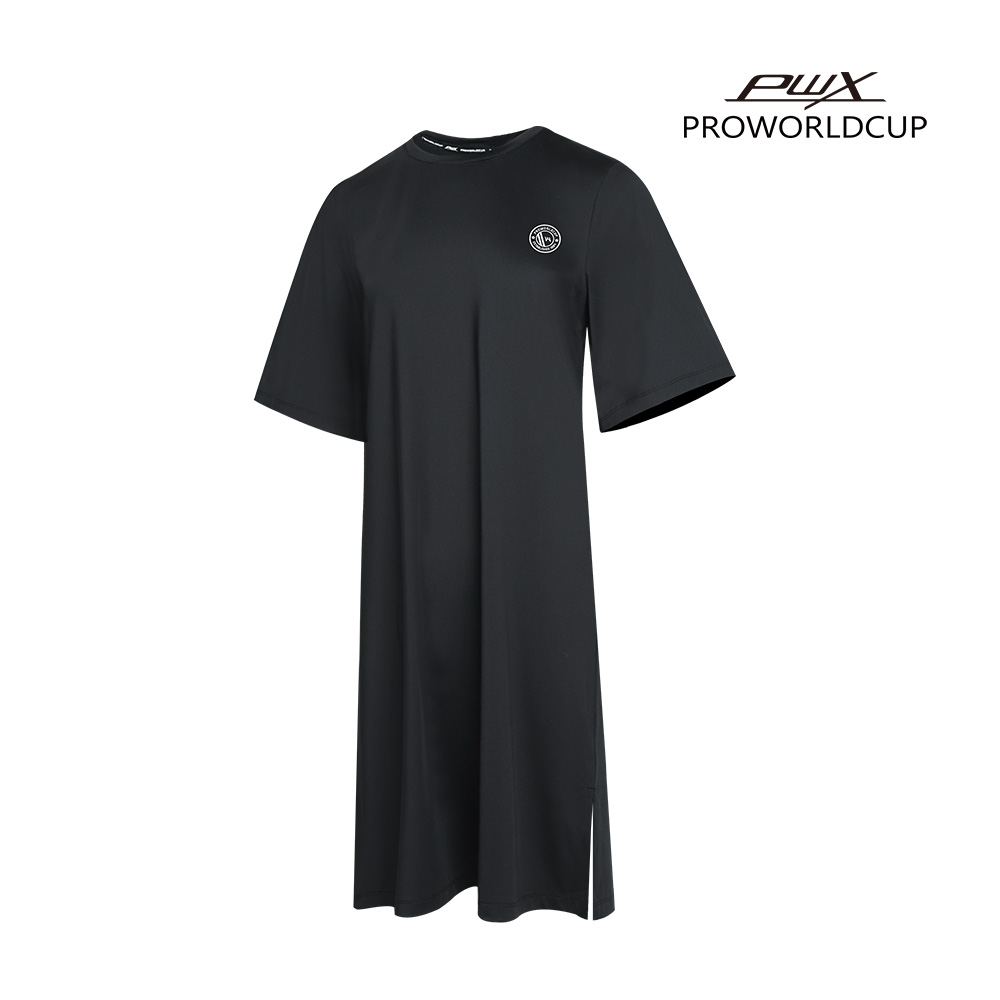 [PWX]Q524-3631-1ZB 여성 반팔 홈웨어 원피스 - 상품 이미지