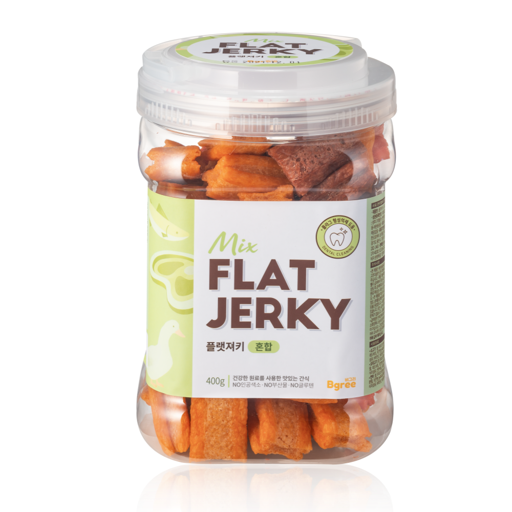 비그리 플랫져키 강아지 반려견 간식 개껌 덴탈 양치껌 치석제거껌 혼합, 400g, 1개