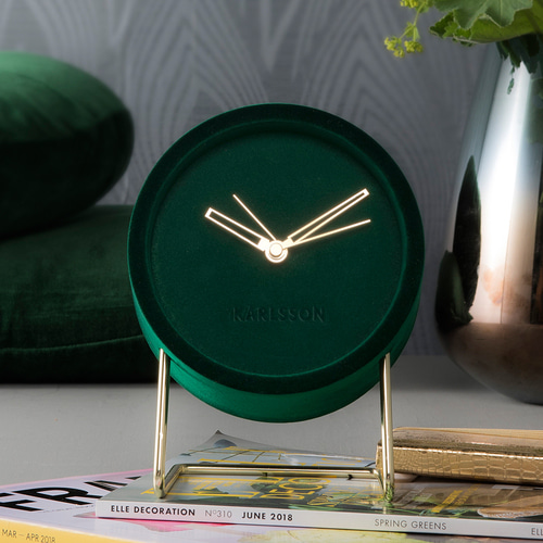 칼슨 러쉬 무소음 탁상시계 책상 엔틱 아날로그 미니 건전지 빈티지 레트로 인테리어