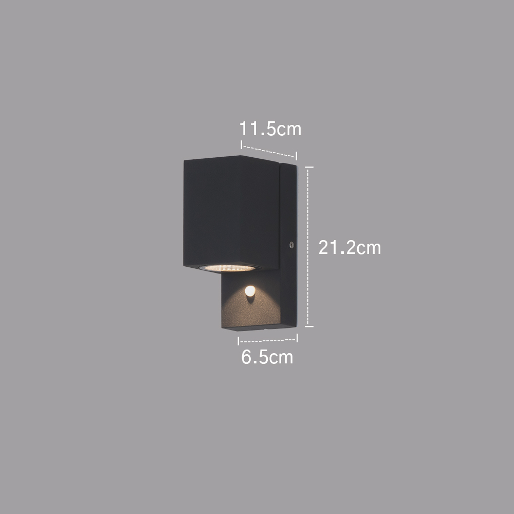 LED 벽등 벽조명 COB 센서 포카리 5W 실외 실내 인테리어 카페 주택 벽부등 - 상세 이미지 5