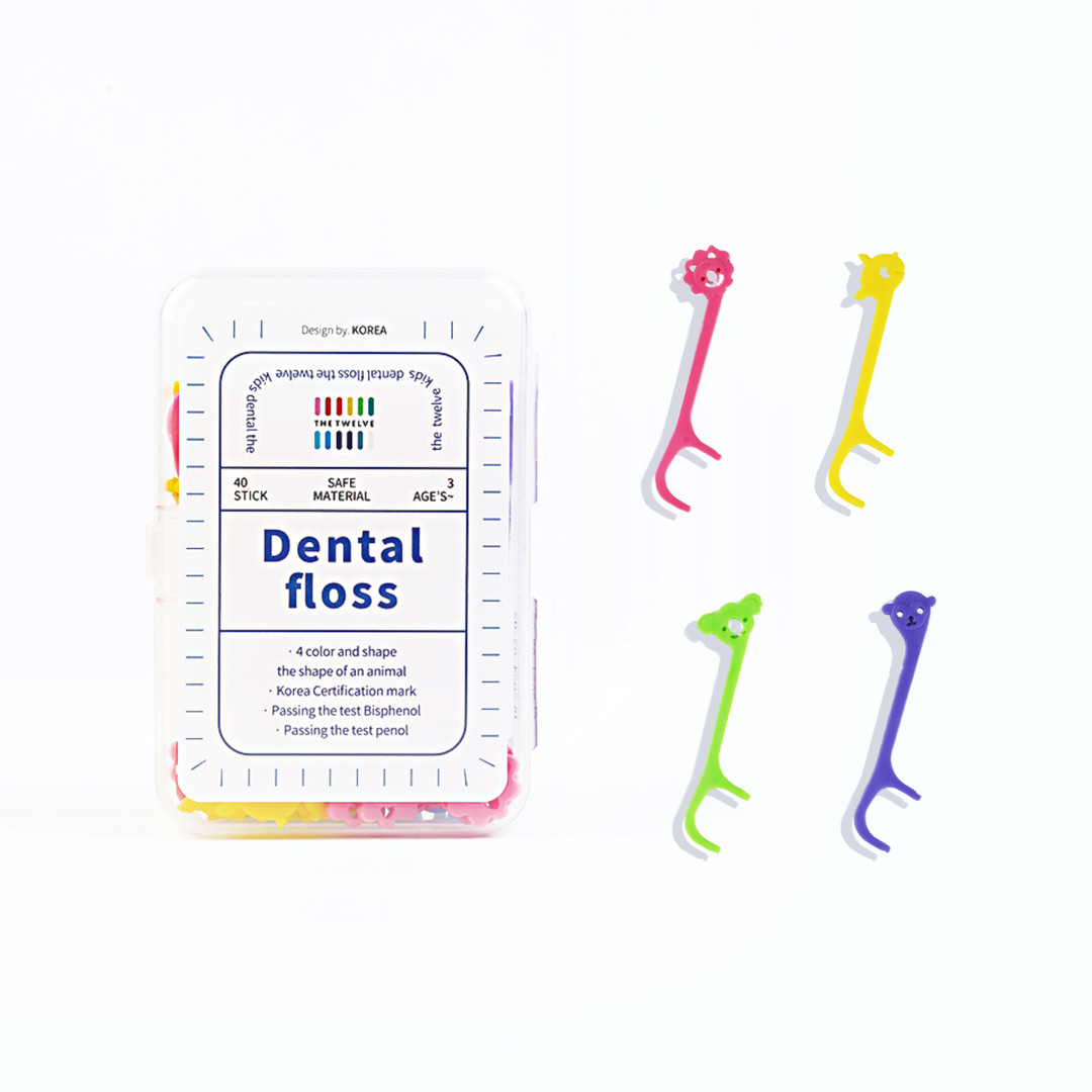 더트웰브 일회용 유아 치실 40개입 어린이 아기 치실