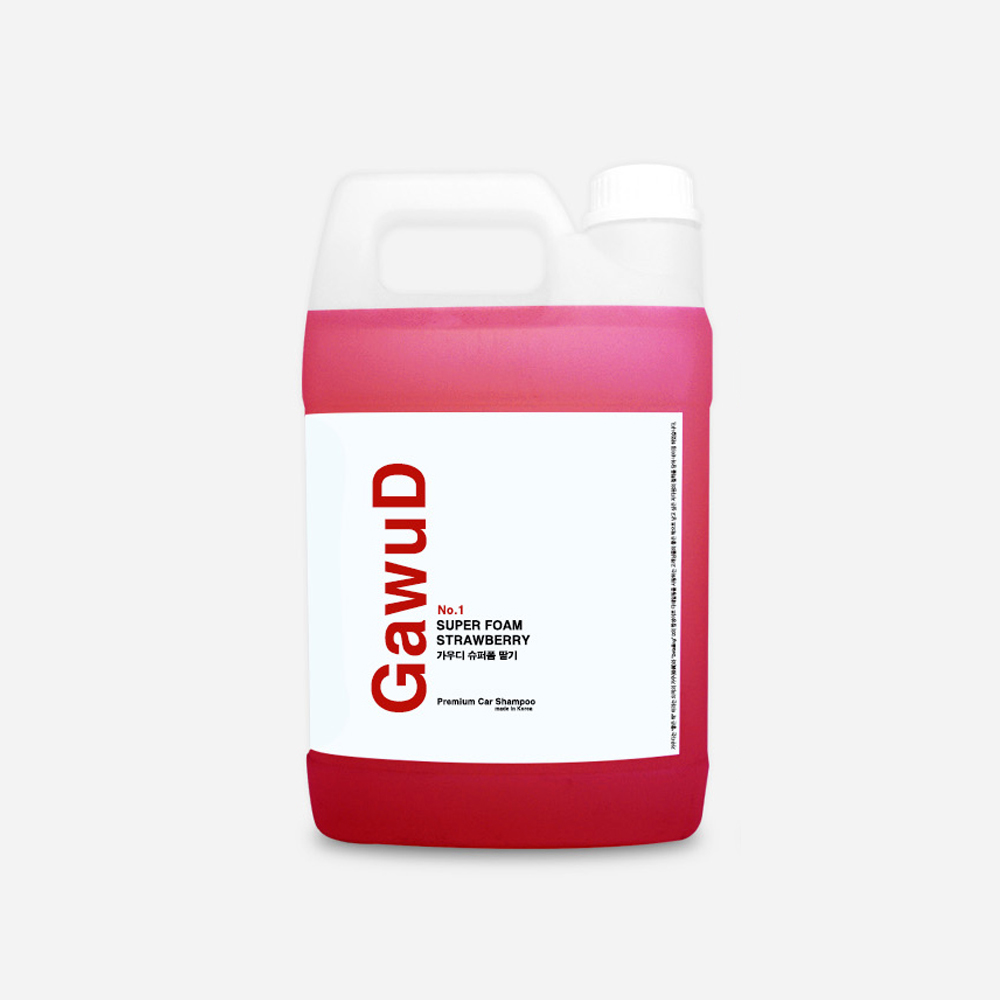 GawuD 가우디 슈퍼 폼 딸기향 카샴푸 갤런 3.78L 디테일링 폼건 거품세차 스노우폼 세차 - 메인 이미지