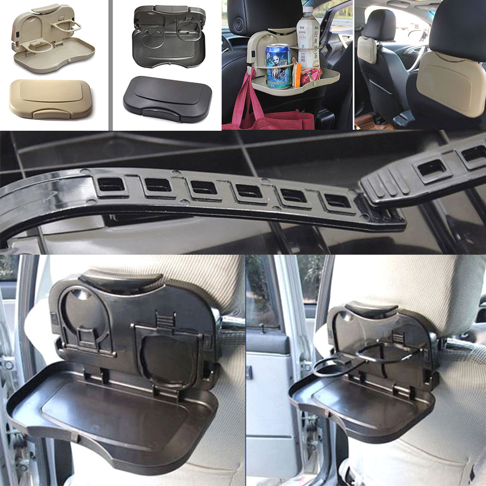 차량용 뒷좌석 테이블 자동차 컵홀더 트레이 다용도 받침대