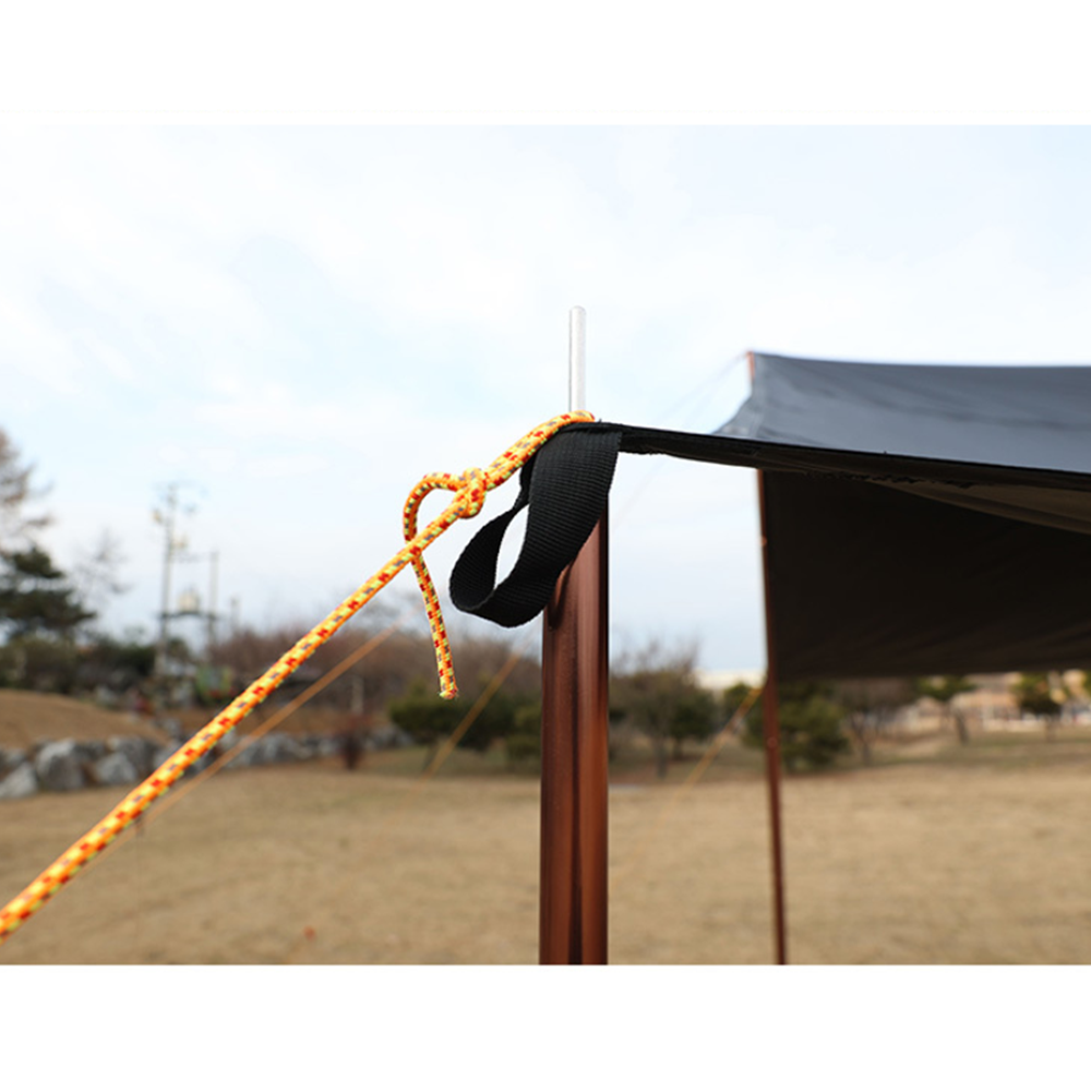 스노우라인 타프 렉타타프 세트 L 피그먼트 블랙코팅 캠핑타프