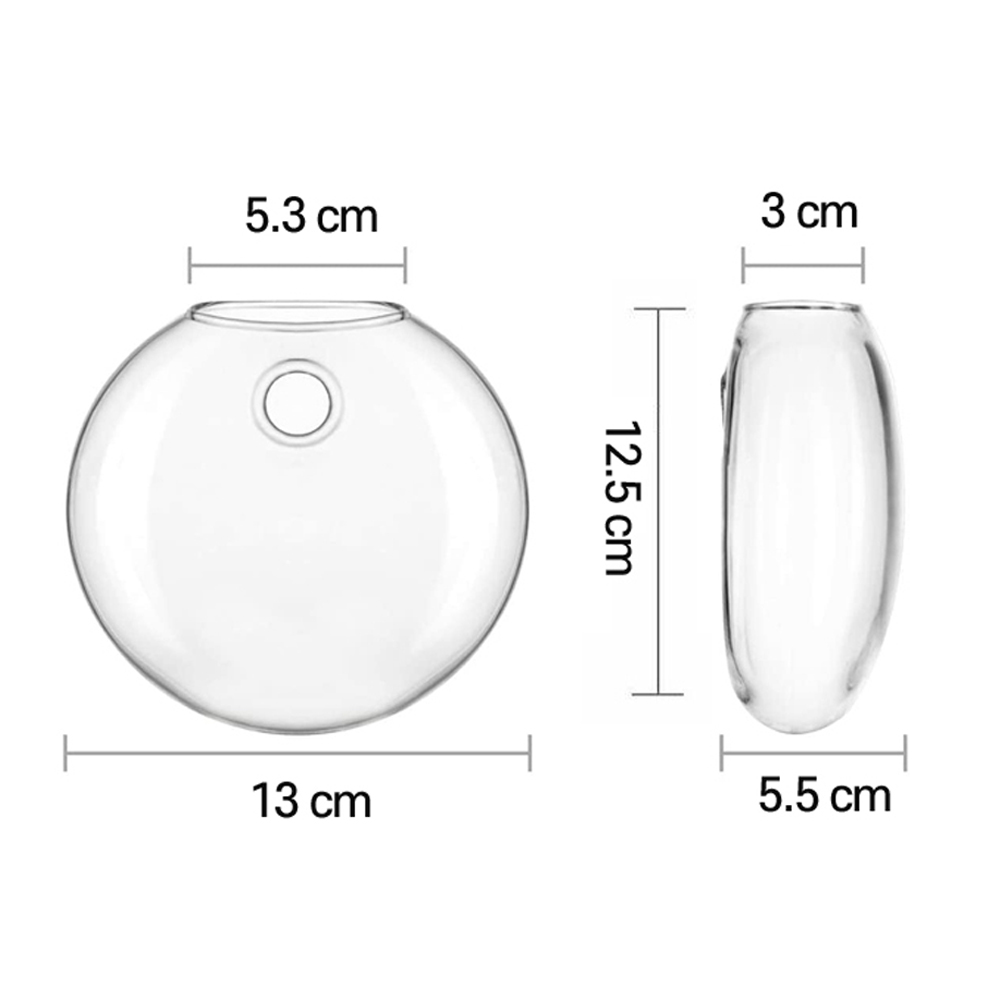 벽걸이 유리화병 식물용 꽃병 욕실 홈 오피스 거실 장식 인테리어