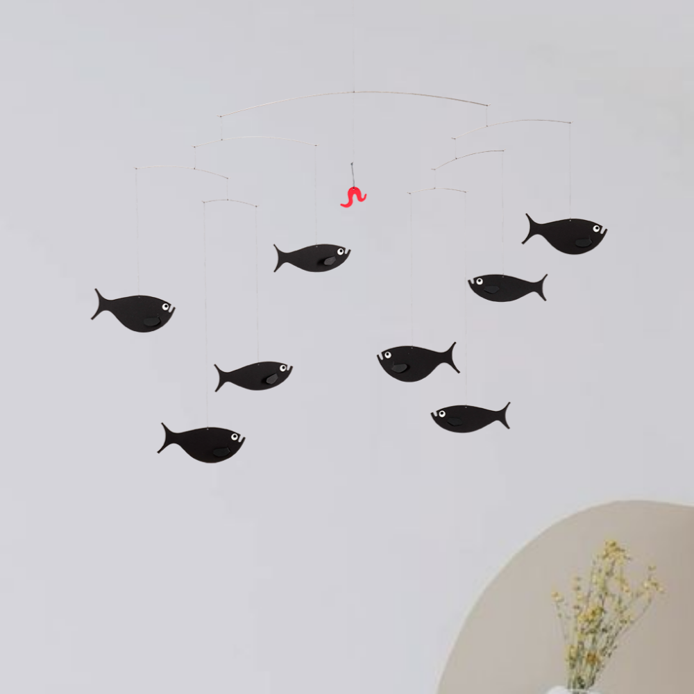 플렌스테드 모빌 물고기떼 흑백모빌 Flensted Mobiles Shoal of Fish - 상세 이미지 4