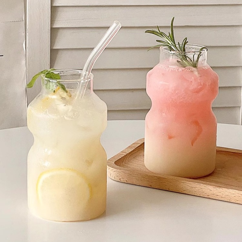 500ml 구름 내열 유리컵 홈카페잔 냉커피잔 커피숍컵 물컵 - 상세 이미지 3