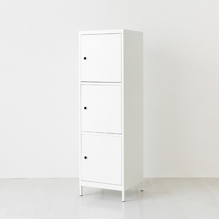 MKB 캐비넷 3문 수납장 479x457x1594mm, 3단, 화이트 0893.9007 이미지 6