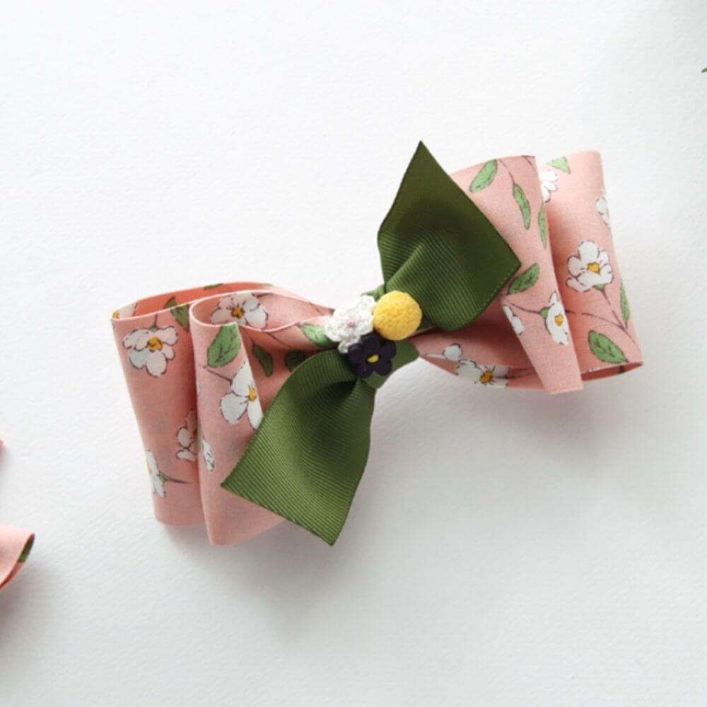 스몰 뜨개꽃 리본공예재료 악세사리 DIY 장식 부자재 - 상세 이미지 4