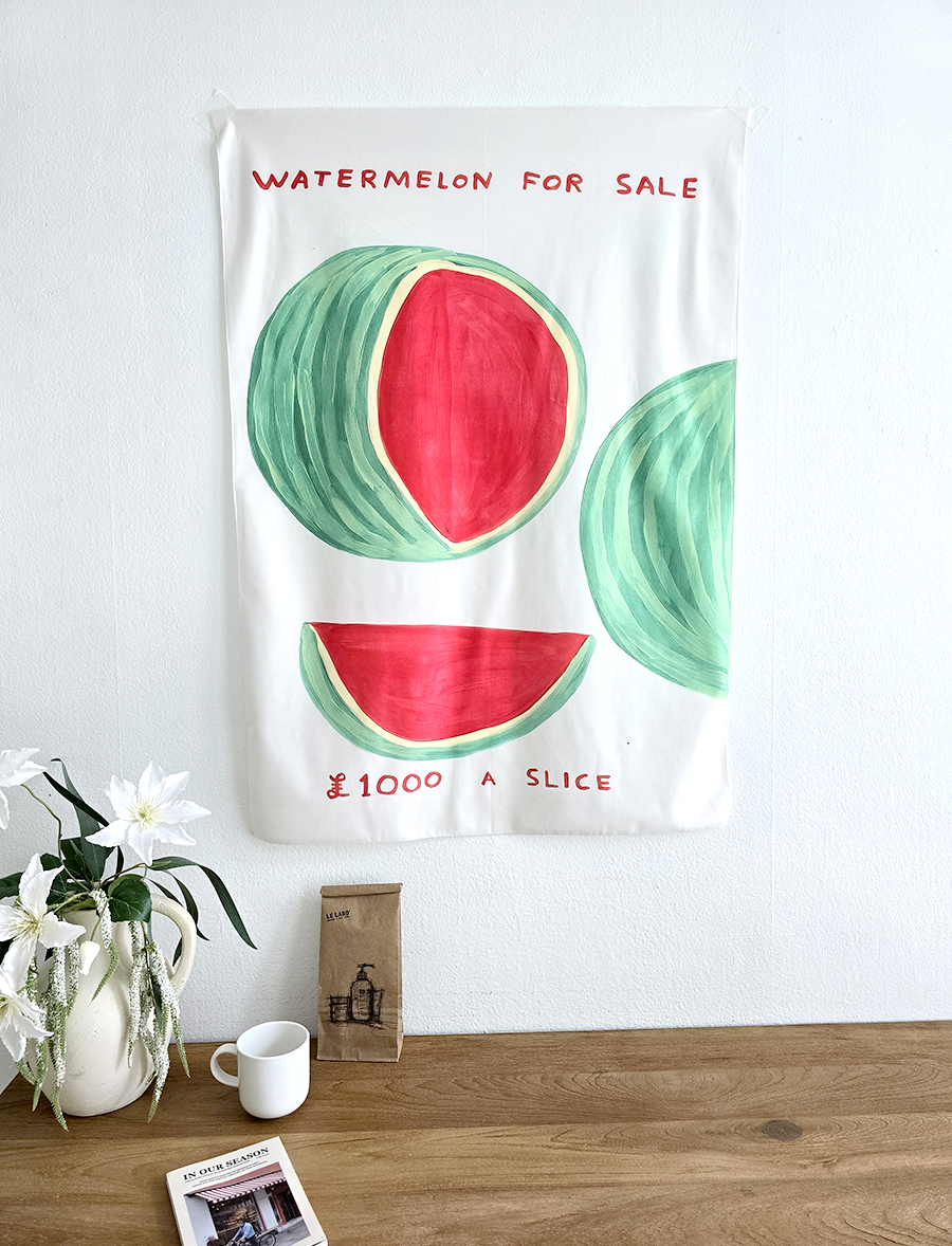 블랑쉬 상큼한 수박 패브릭 포스터 벽걸이 벽장식 바란스 70x100