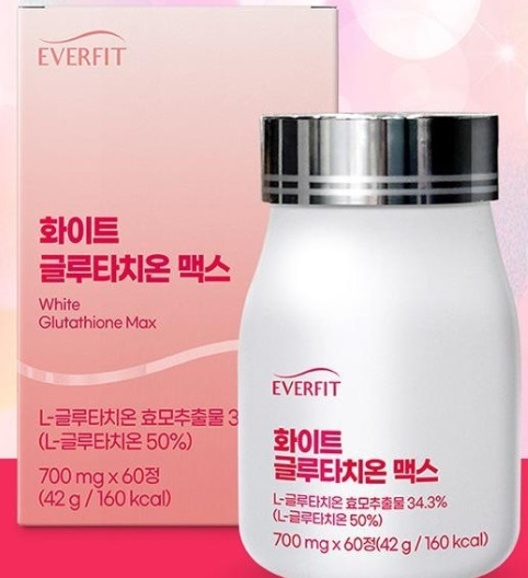 화이트닝 60 정 글루타치온 약 2개월 분 미백 순수함량 - 상품 이미지