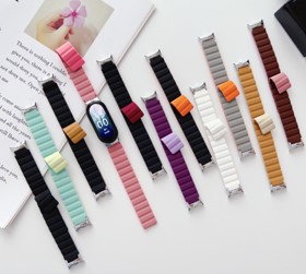 샤오미 미밴드 8 9 10 스트랩 마그네틱 실리콘