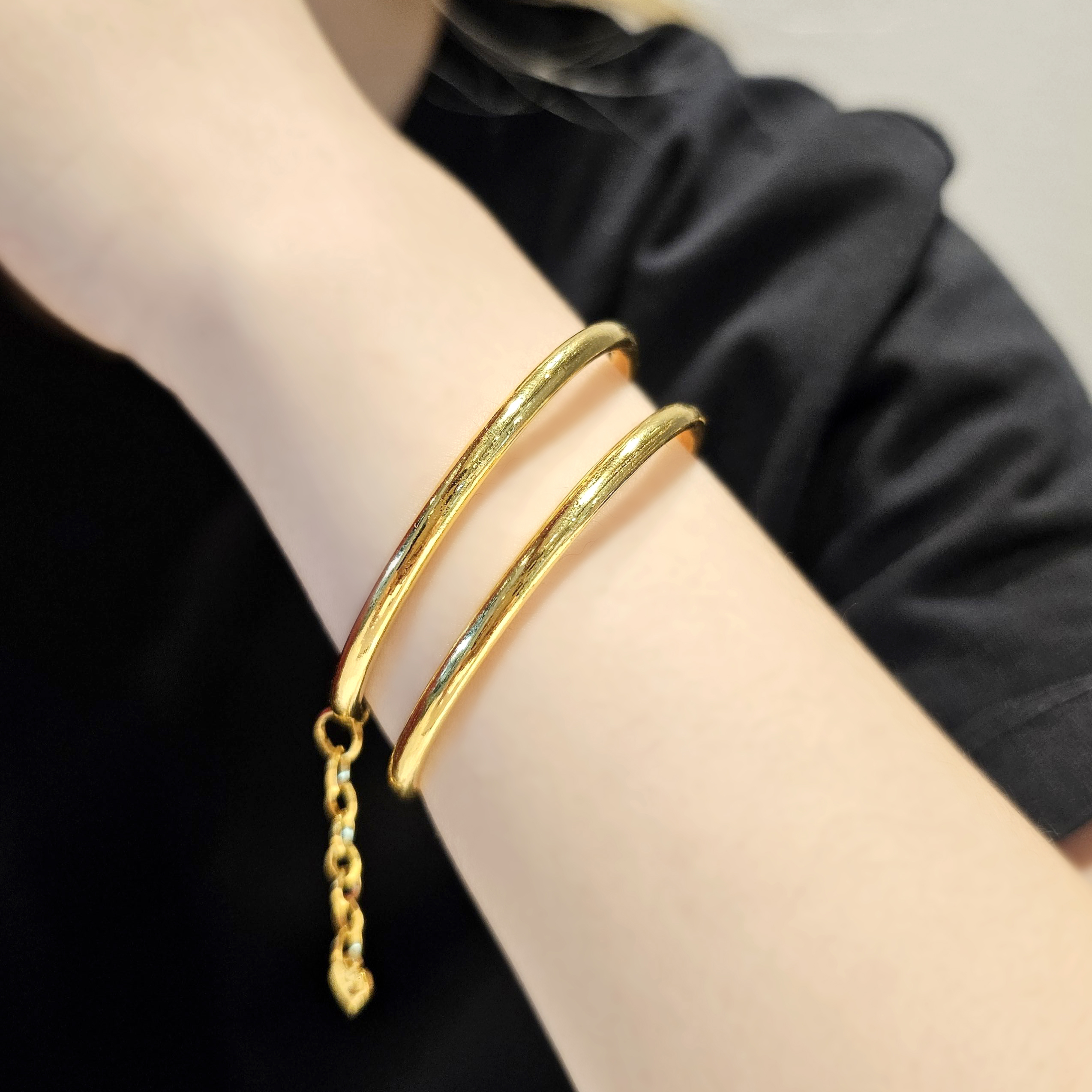 24k 뱅글팔찌 파이프 여자 순금팔찌 - 상품 이미지