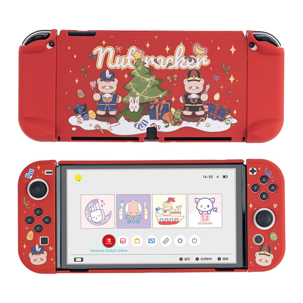 닌텐도 스위치 OLED 케이스 긱쉐어 크리스마스 풀커버 - 상세 이미지 3