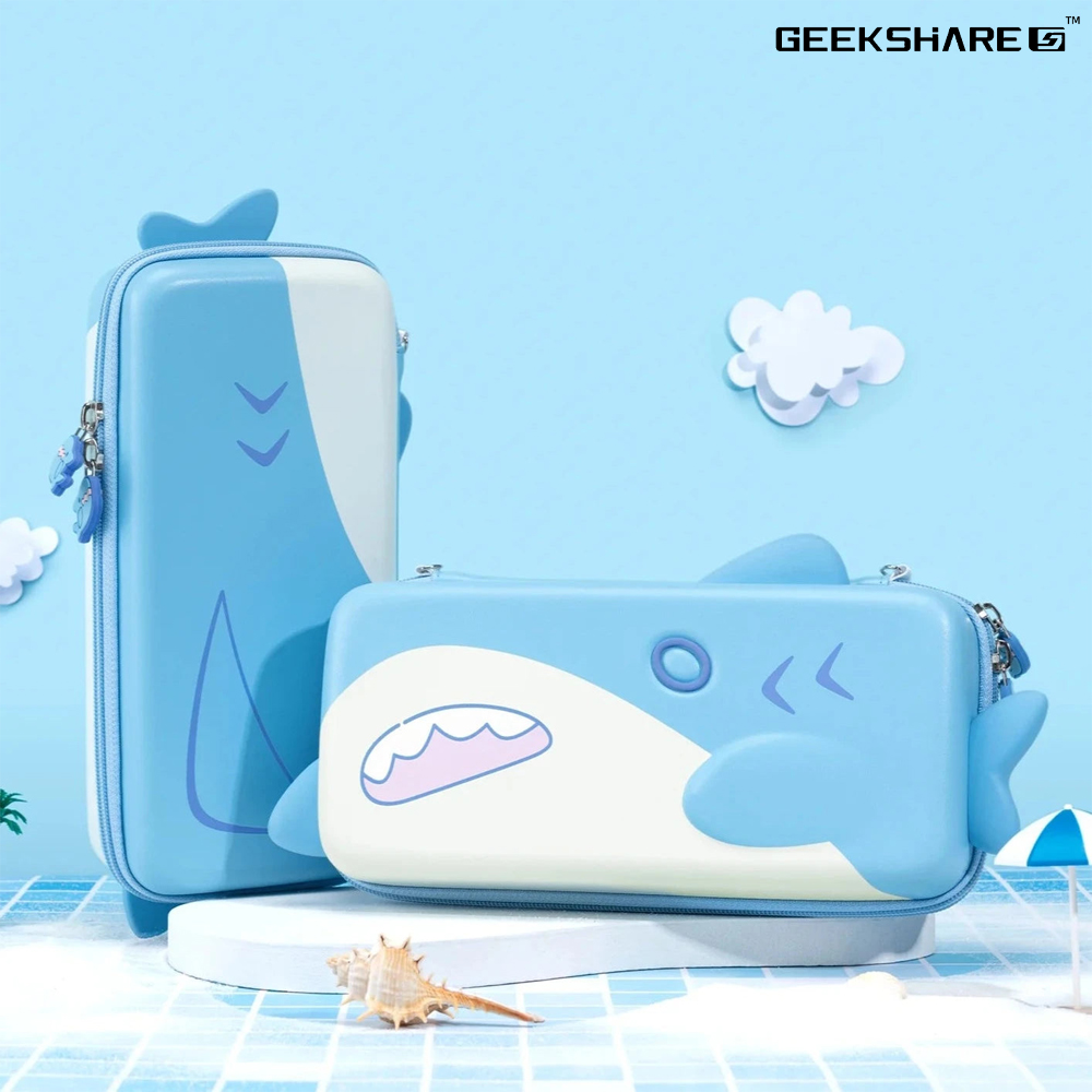 닌텐도 스위치 OLED 케이스 긱쉐어 리틀샤크 하드파우치 - 상세 이미지 2