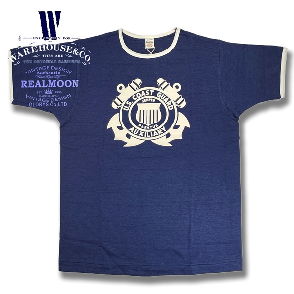 웨어하우스 WAREHOUSE 4059 U.S.COAST GUARD 남성 반팔 티셔츠 - 상세 이미지 4