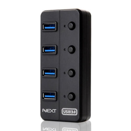 4포트 USB3.0 허브 유전원 NEXT-704U3