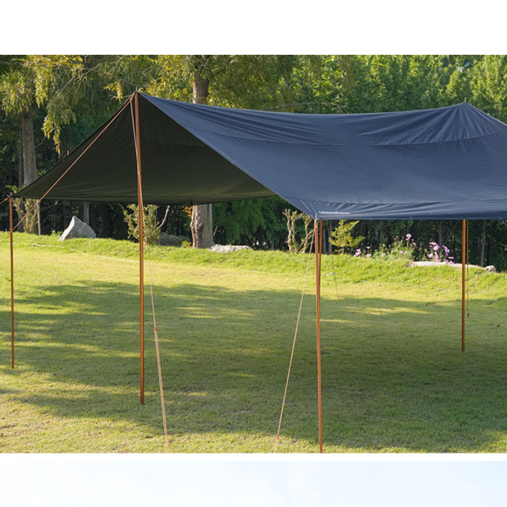 스노우라인 타프 렉타타프 세트 L 피그먼트 블랙코팅 캠핑타프