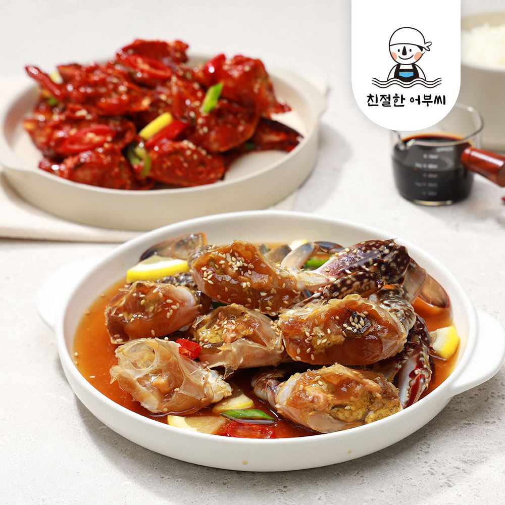 간장 양념게장 국내산 1kg 순살 꽃게장 친절한어부씨