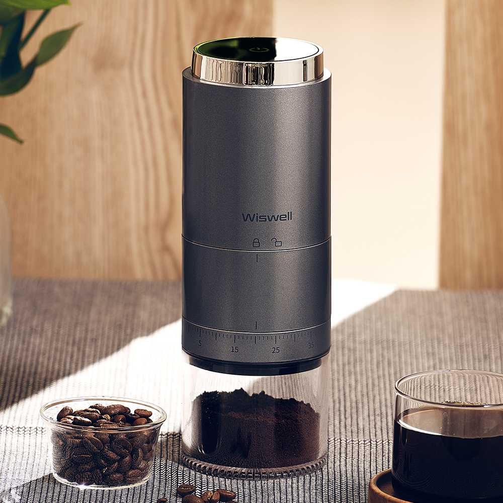 [네이버 단독] 위즈웰 무선 커피그라인더 마치나 휴대용 전동 자동 가정용 기계 메이커