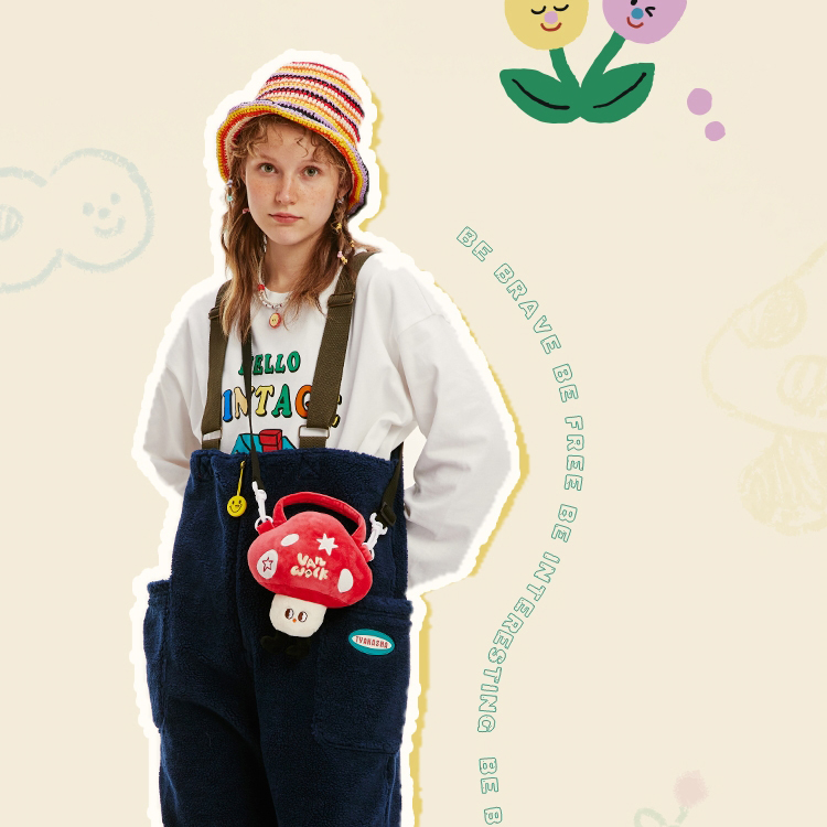 반워크 머쉬룸 스몰 버섯 오리지날 백팩 [미니 레드] - 상세 이미지 2