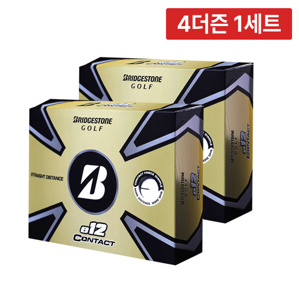 [4더즌 1세트] 브리지스톤 E12 컨택비 스트레이트 디스턴스 3피스 골프공 - 상세 이미지 2