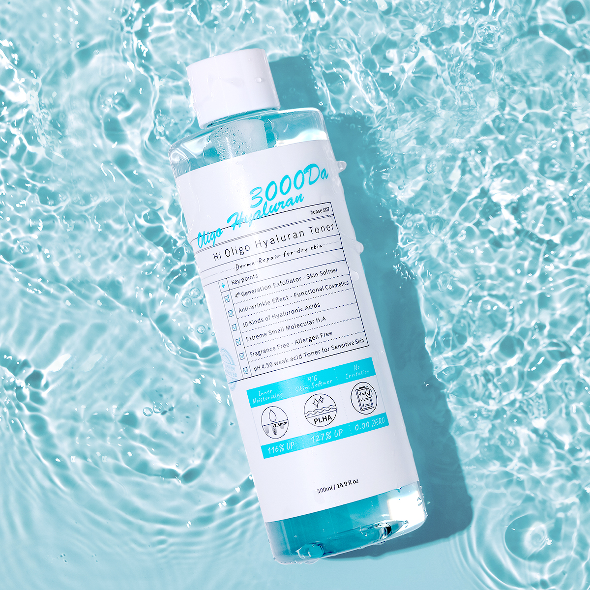 아이랩 하이 올리고 수분 토너 500ml (대용량/약산성/히알루론산/보습/주름개선)