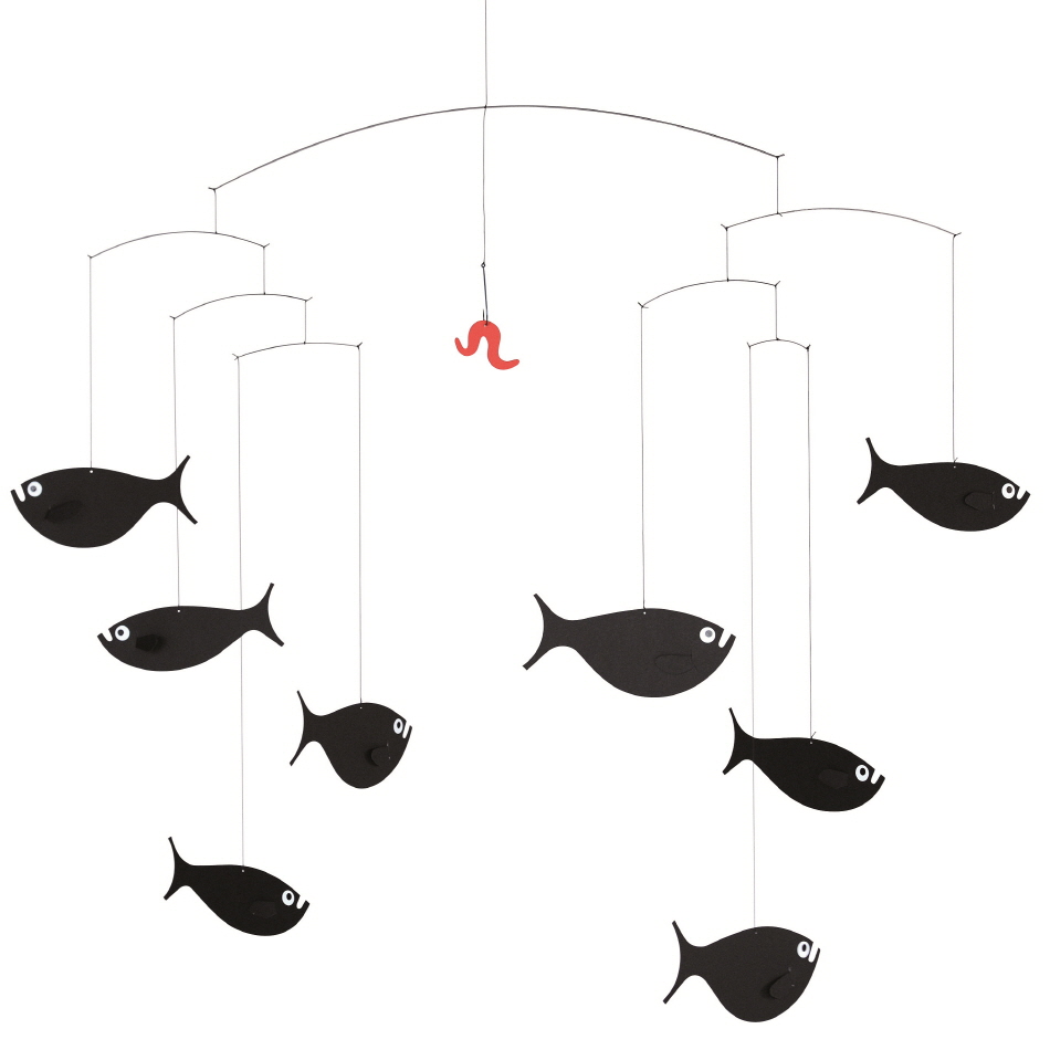 플렌스테드 모빌 물고기떼 흑백모빌 Flensted Mobiles Shoal of Fish - 상세 이미지 2