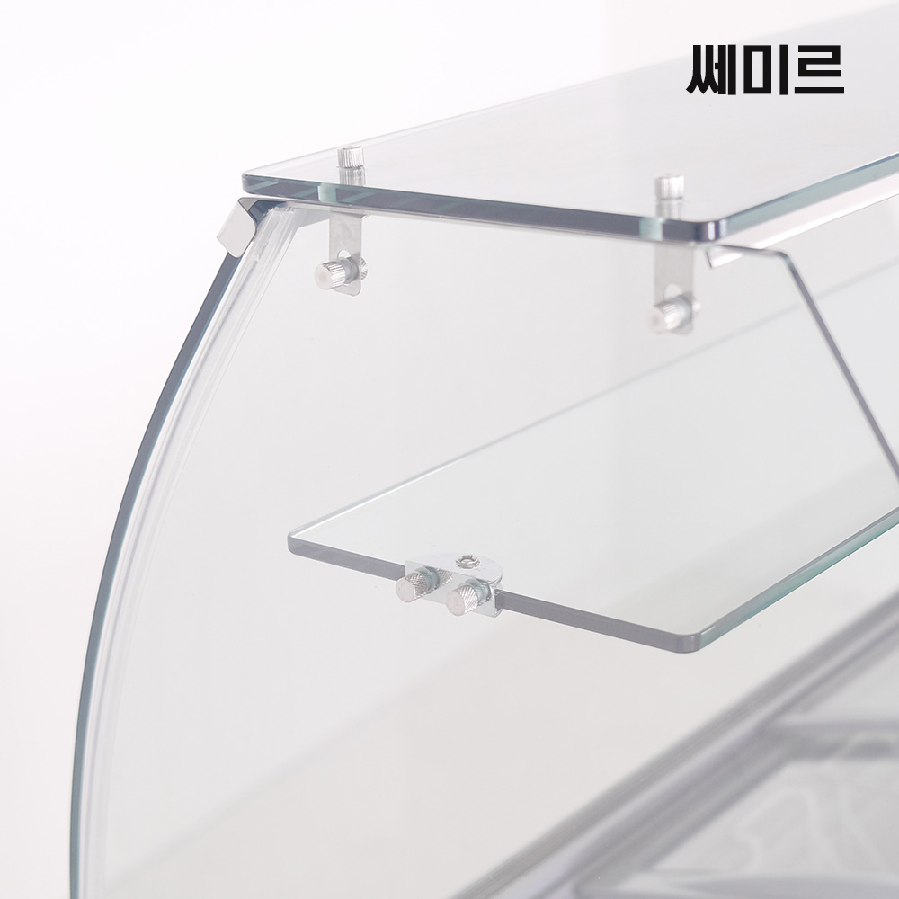 쎄미르 젤라또 쇼케이스 냉동고 초저온 아이스크림 냉장고 평대 LED 스텐밧드 포함 SD-228SN - 상세 이미지 4