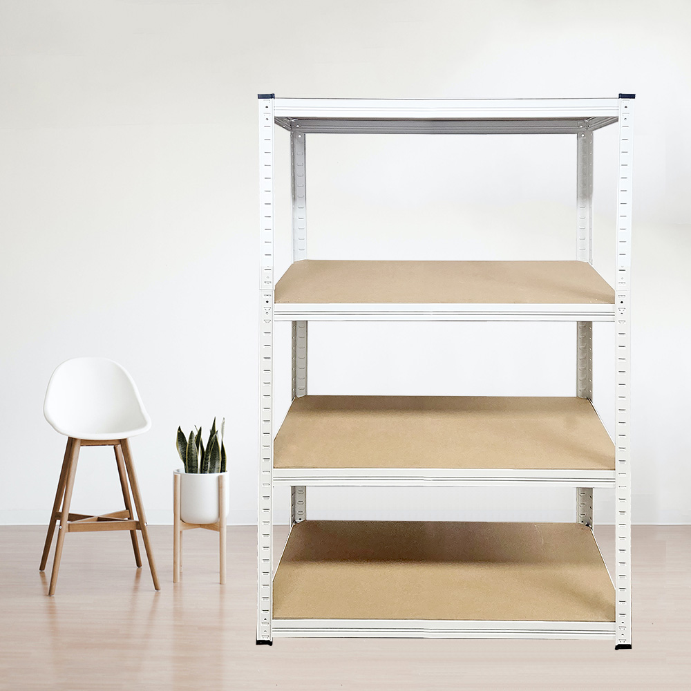 무볼트 앵글선반 4단 화이트 FRCW4-8418 조립식 철제 선반 경량랙 페리코