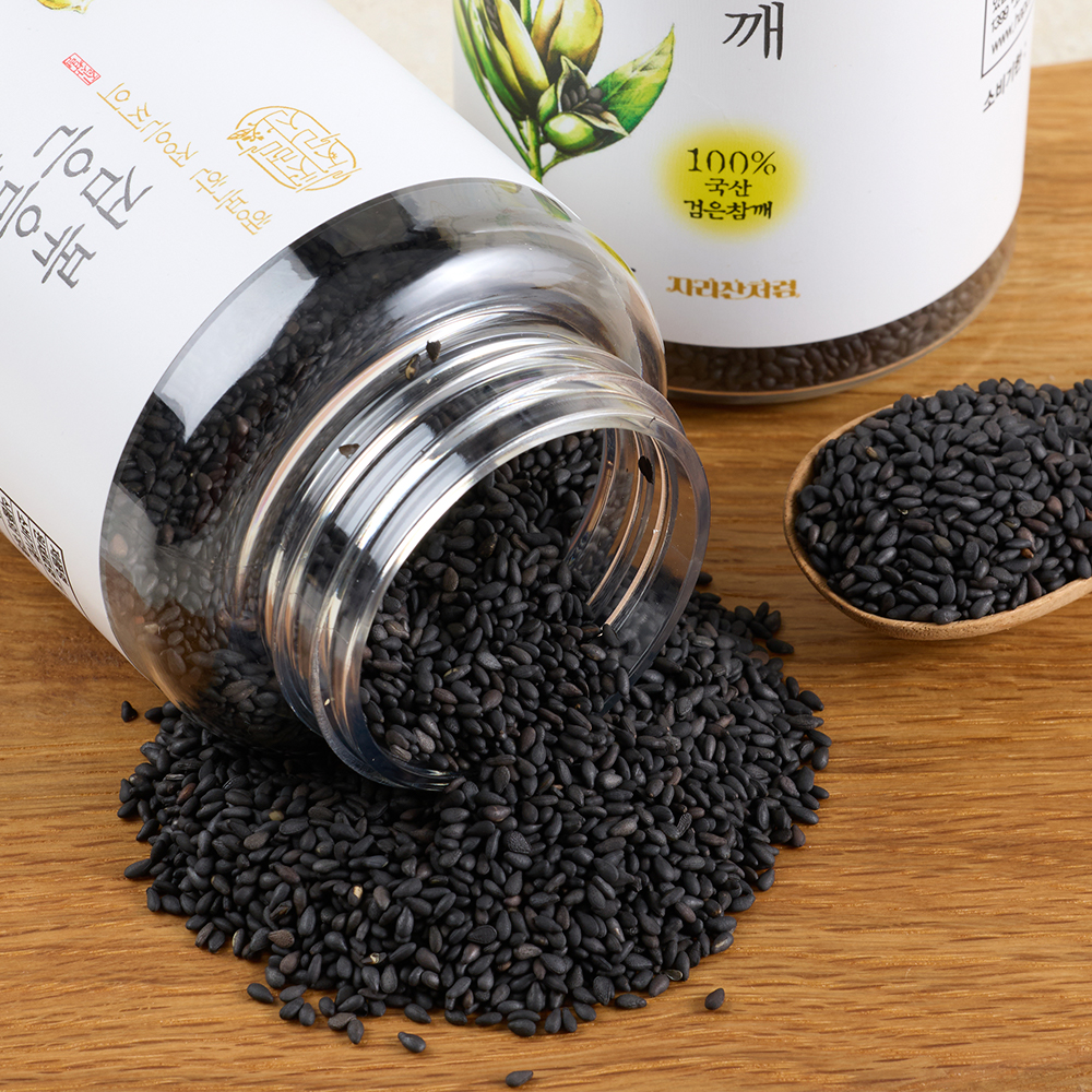 고소한 검은 볶음참깨 150g 국산 검은깨 흑임자 지리산처럼 - 상세 이미지 2