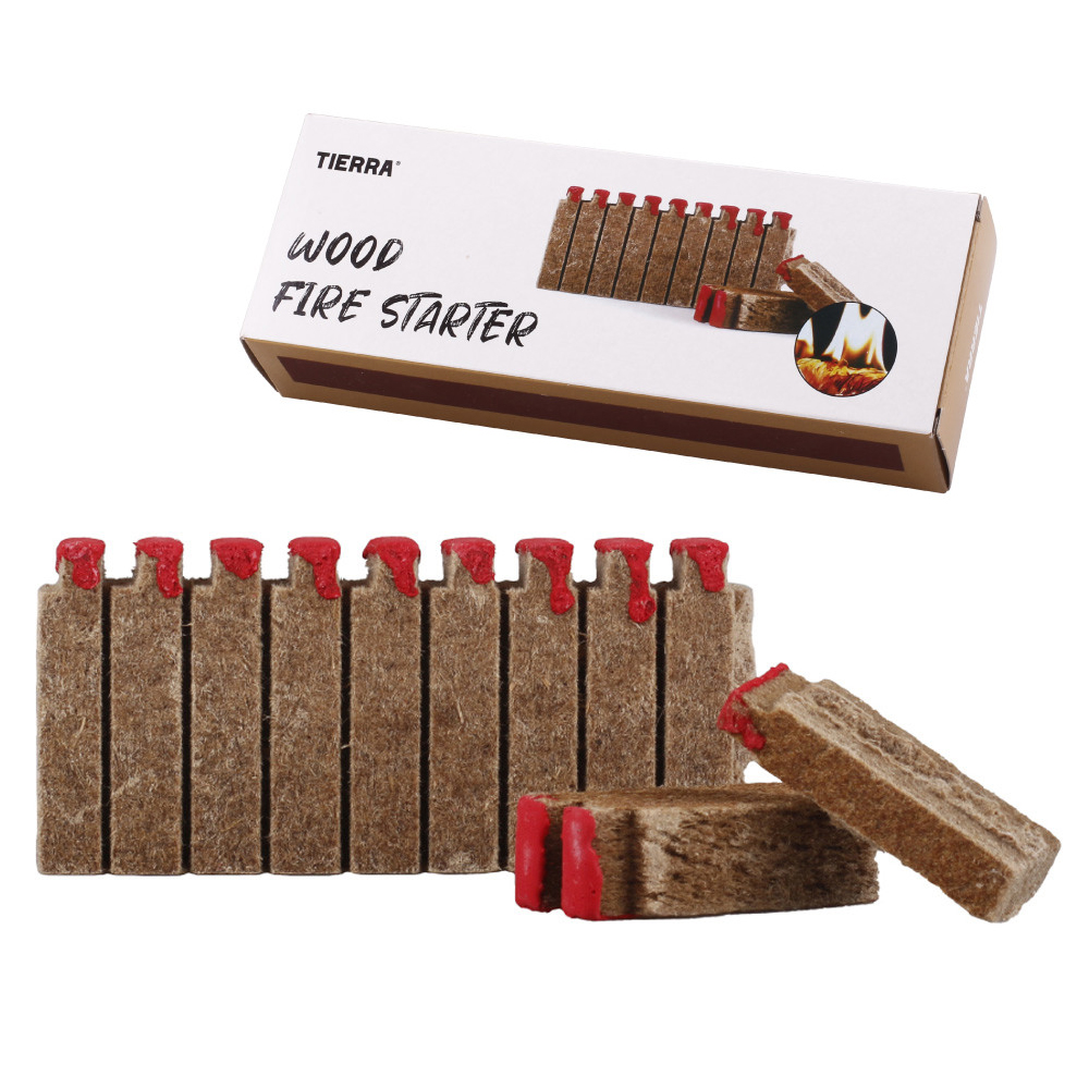 티에라 착화제 24개입 우드 파이어 스타터 캠핑 불쏘시개 성냥 점화제