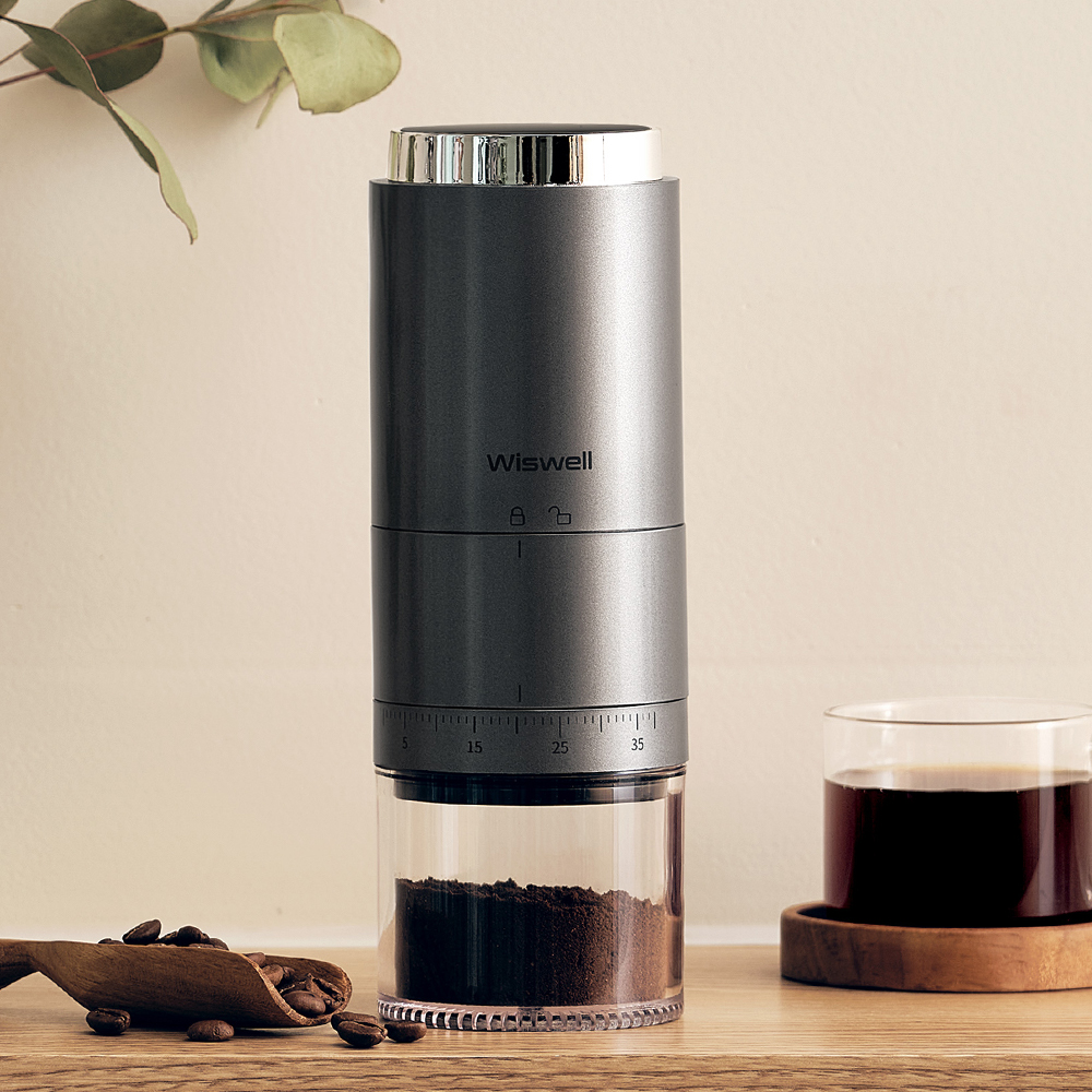 [네이버 단독] 위즈웰 무선 커피그라인더 마치나 휴대용 전동 자동 가정용 기계 메이커