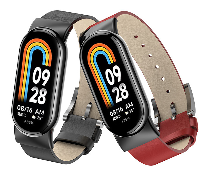 샤오미 미밴드 8 9 10 스트랩 가죽 PU