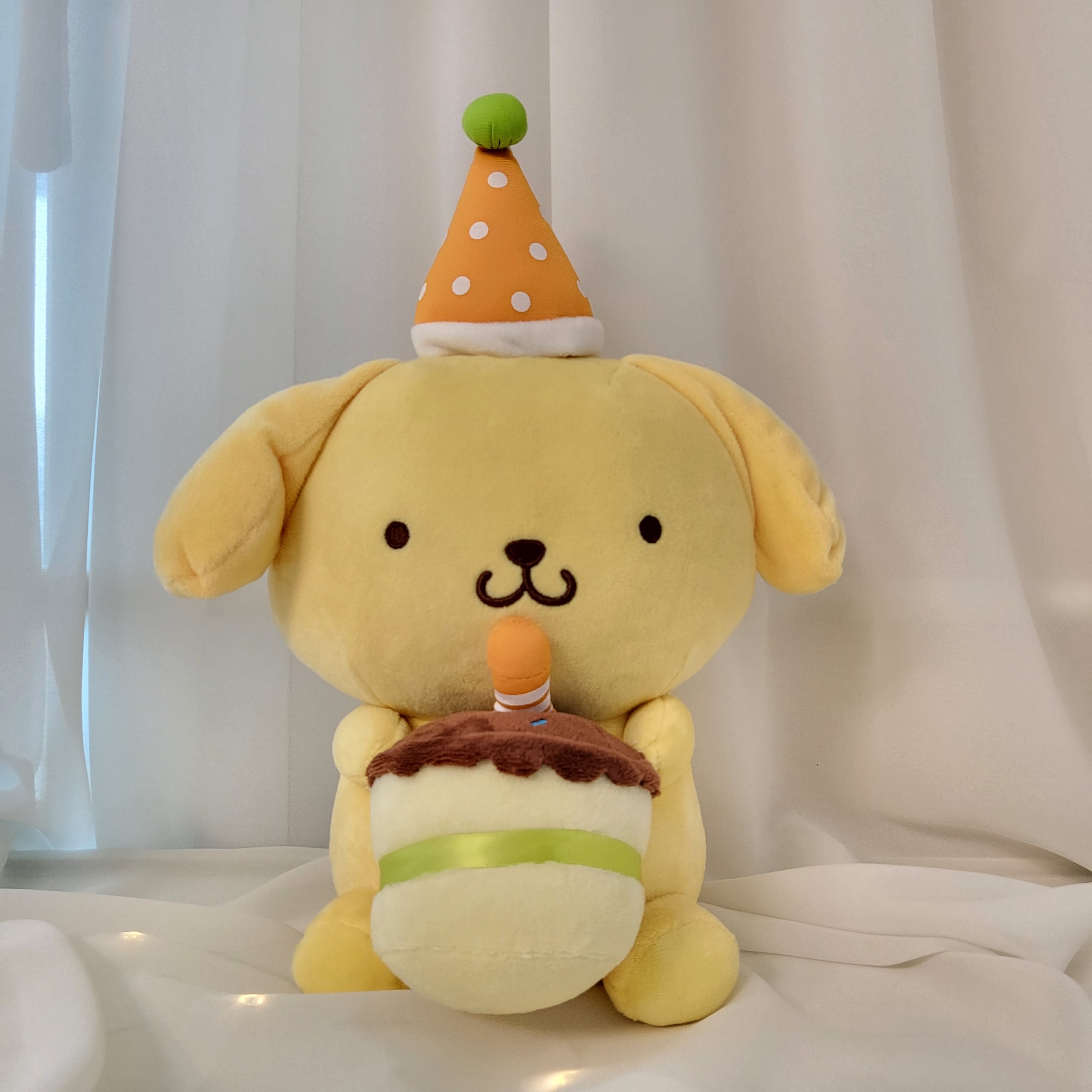 산리오 인형 생일축하 폼폼푸린인형 중형 25CM - 상품 이미지