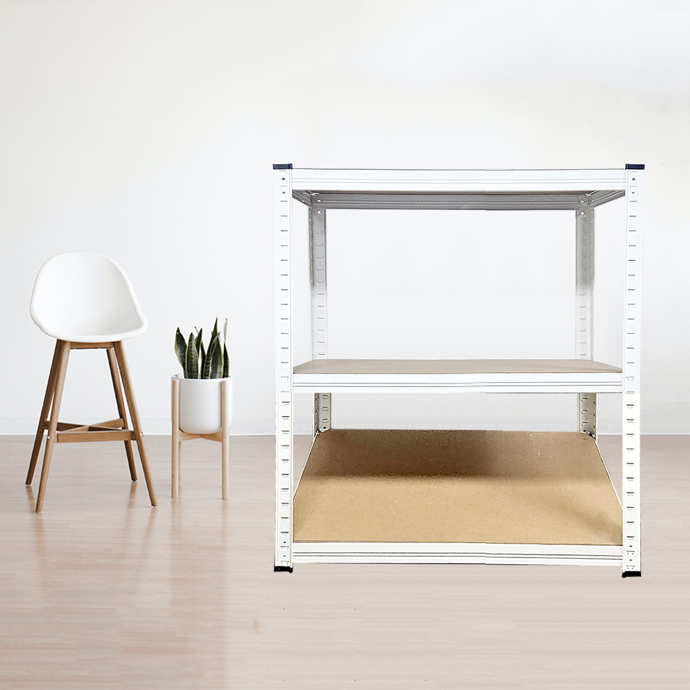 무볼트 철제선반 조립식 앵글 선반 경량랙 페리코 3단 화이트 FRCW3-649