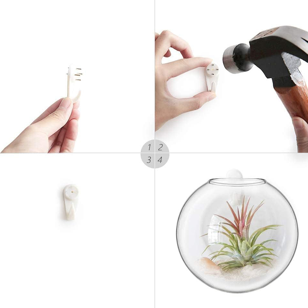 벽걸이 유리화병 식물용 꽃병 욕실 홈 오피스 거실 장식 인테리어